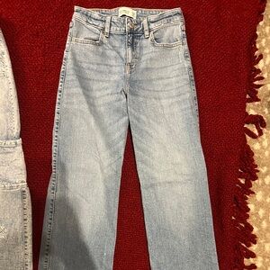 Girl’s A/F high rise wide leg jeans sz 13/14 long